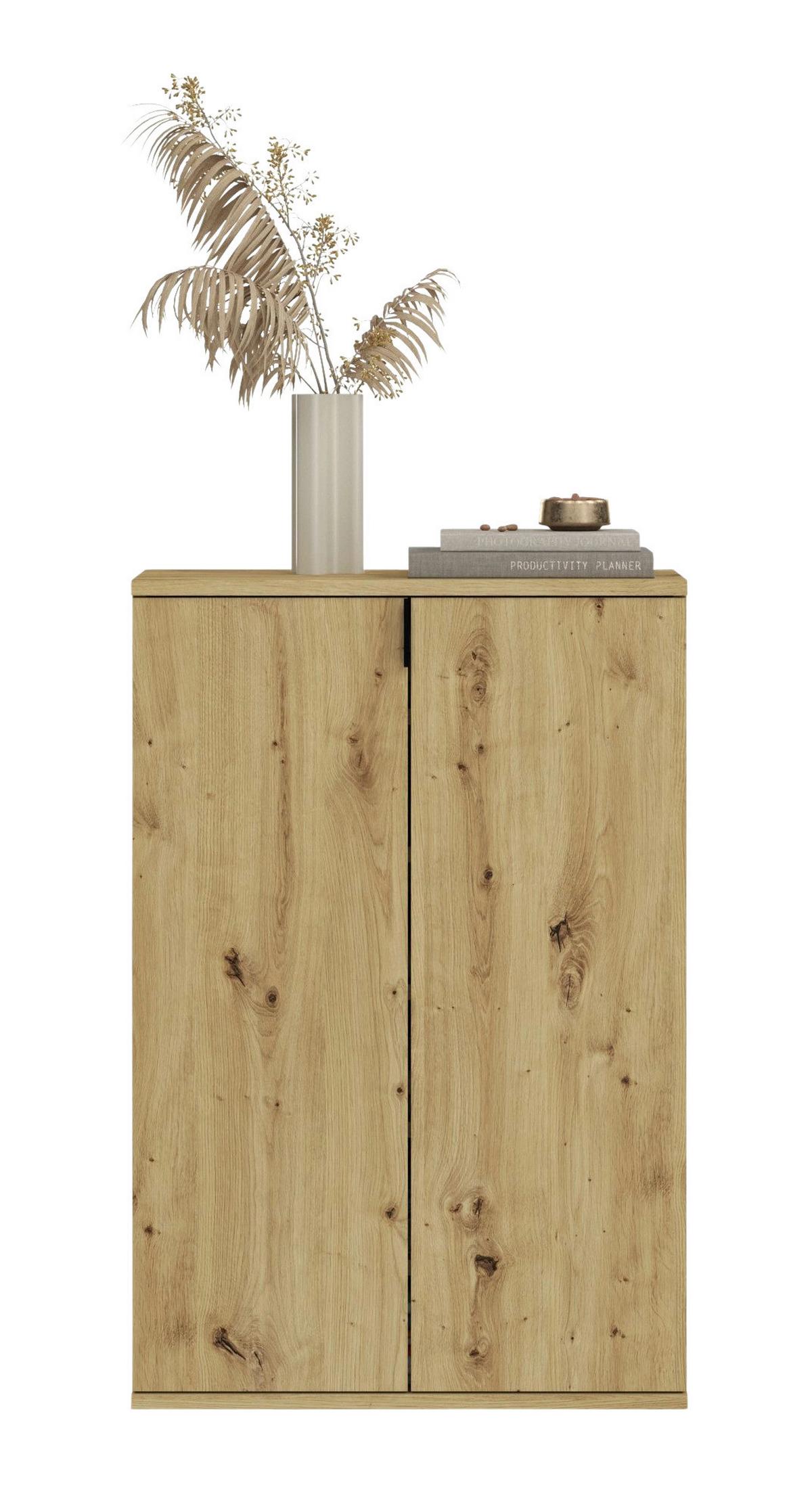 Schuhschrank Projekt X Eiche Artisan B: 122 Cm - Eiche Artisan, KONVENTIONELL, Holzwerkstoff (122/97/34cm) - MID.YOU