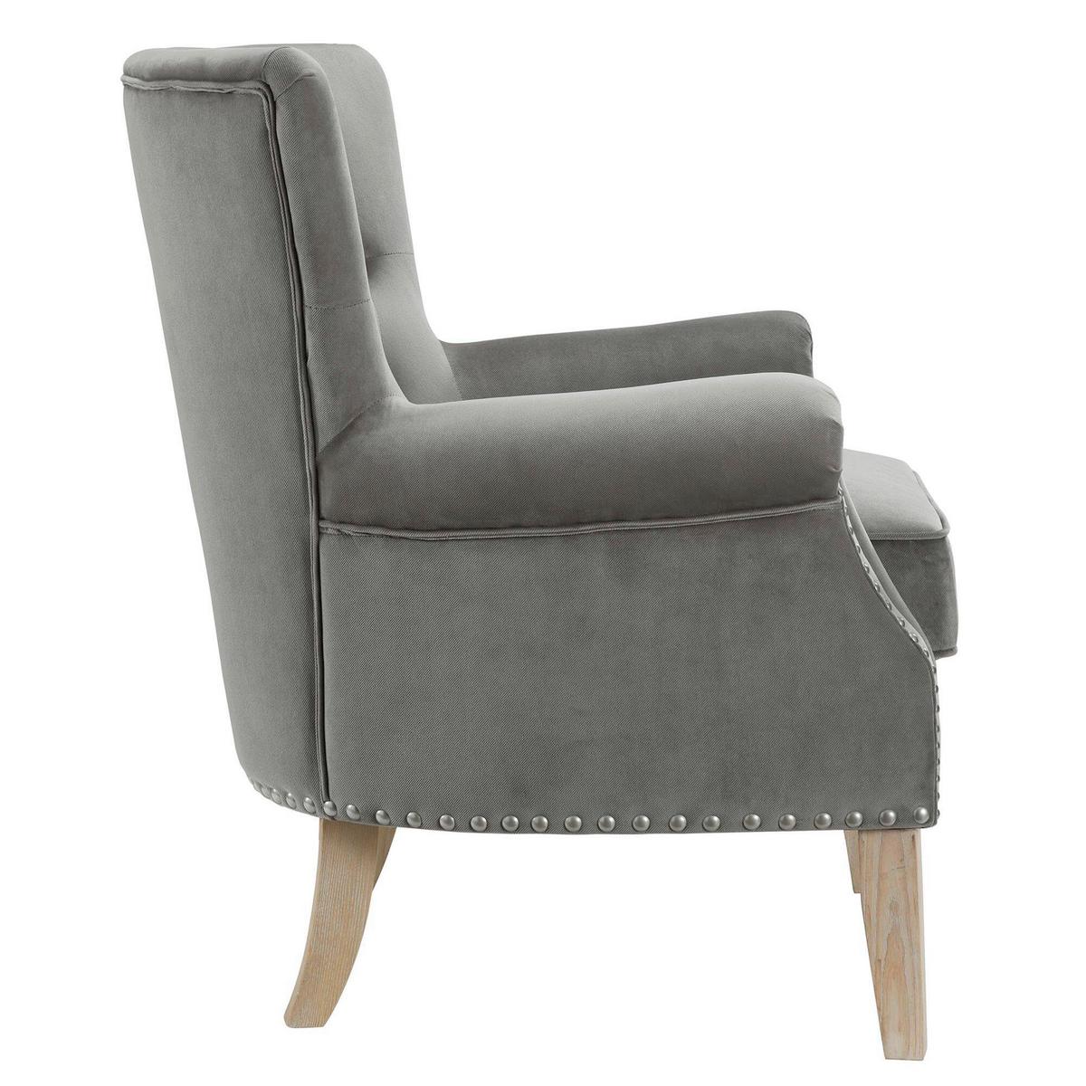 Ohrensessel Dorel Grau B: 73cm - Grau, Design, Holz/Textil (73/86/75cm) - MID.YOU