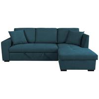Ecksofa Lukas Blau S: 239x158 cm - Blau, Trend, Textil (239/158cm)