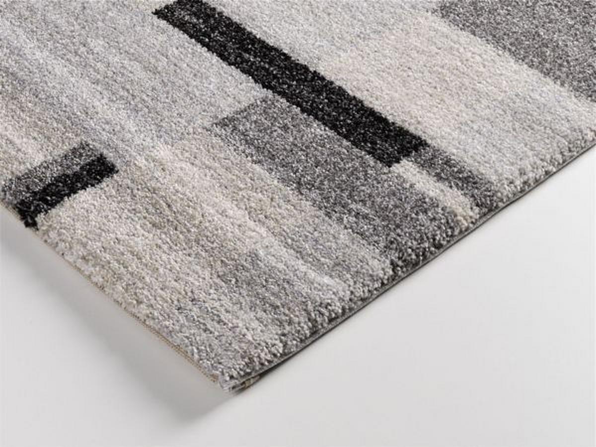 Webteppich Palazzo Bloc Grau 200x250 cm - Grau, KONVENTIONELL, Textil (200/250cm) - Novel