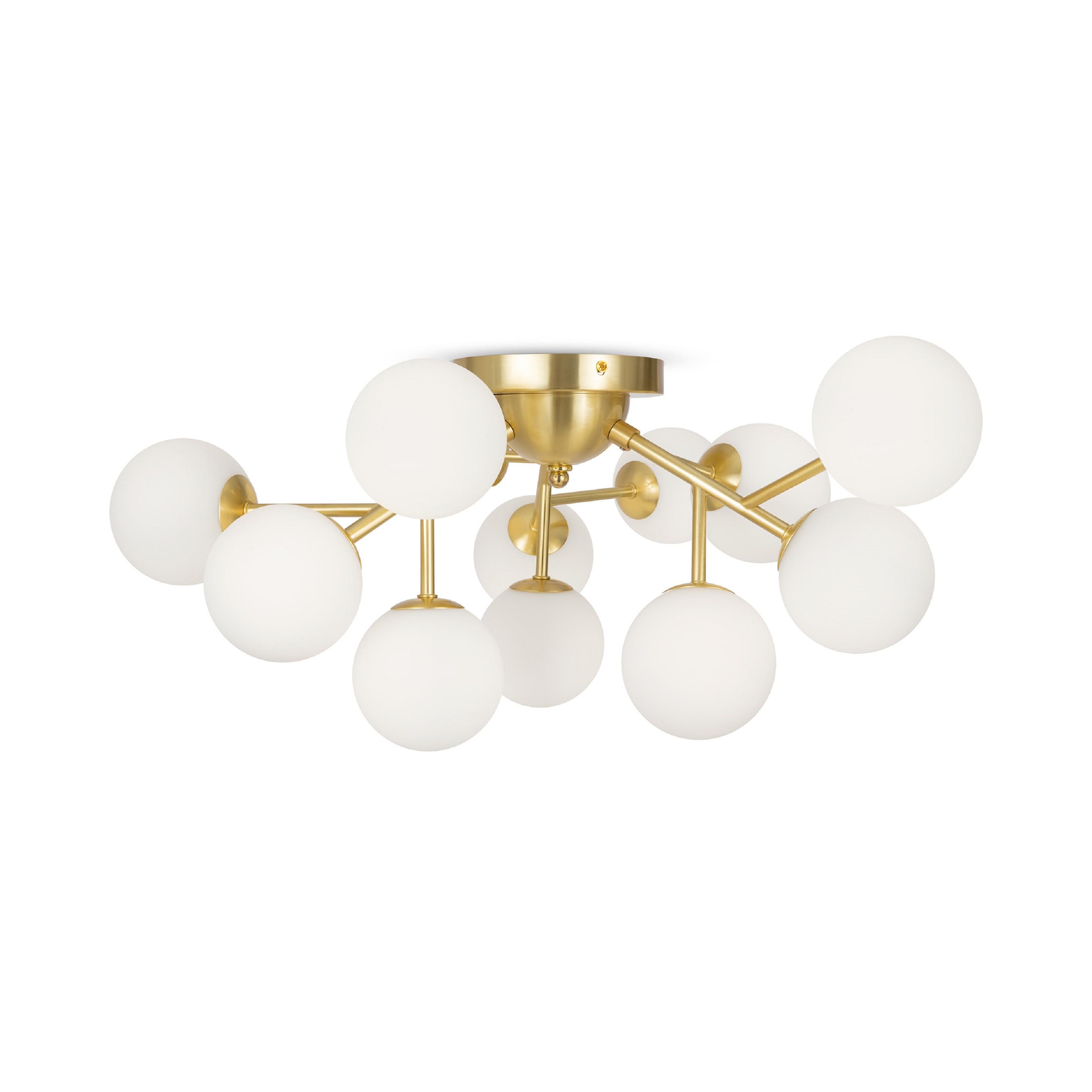Deckenleuchte Dallas - Messingfarben, Trend, Glas/Metall (60/20/60cm) - MAYTONI
