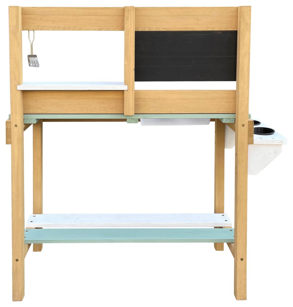 Sand- und Wassertisch A031.038.00 - Braun/Weiß, KONVENTIONELL, Holz (80/88/33cm) - Ambia Garden