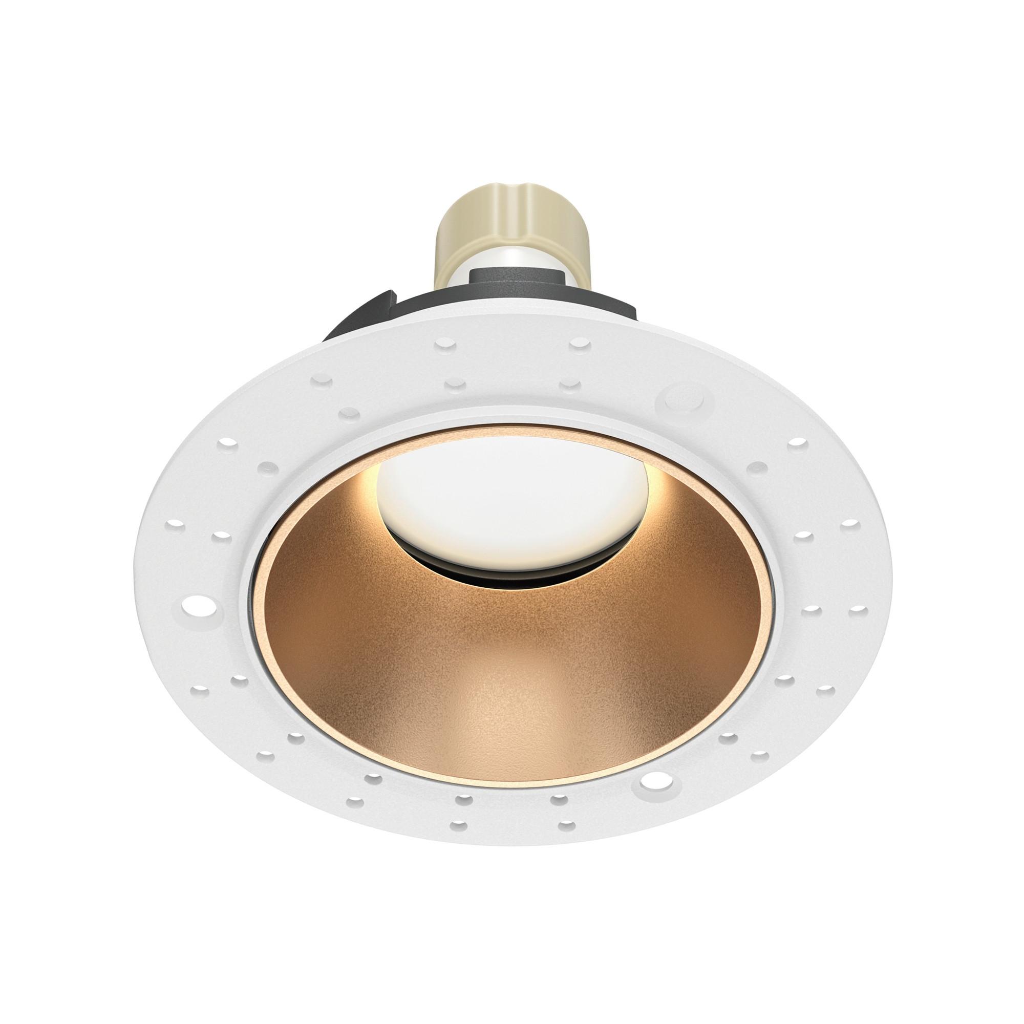 Deckenleuchte Share - Goldfarben/Weiß, Trend, Metall (10.2/10,2/3,7cm) - MAYTONI