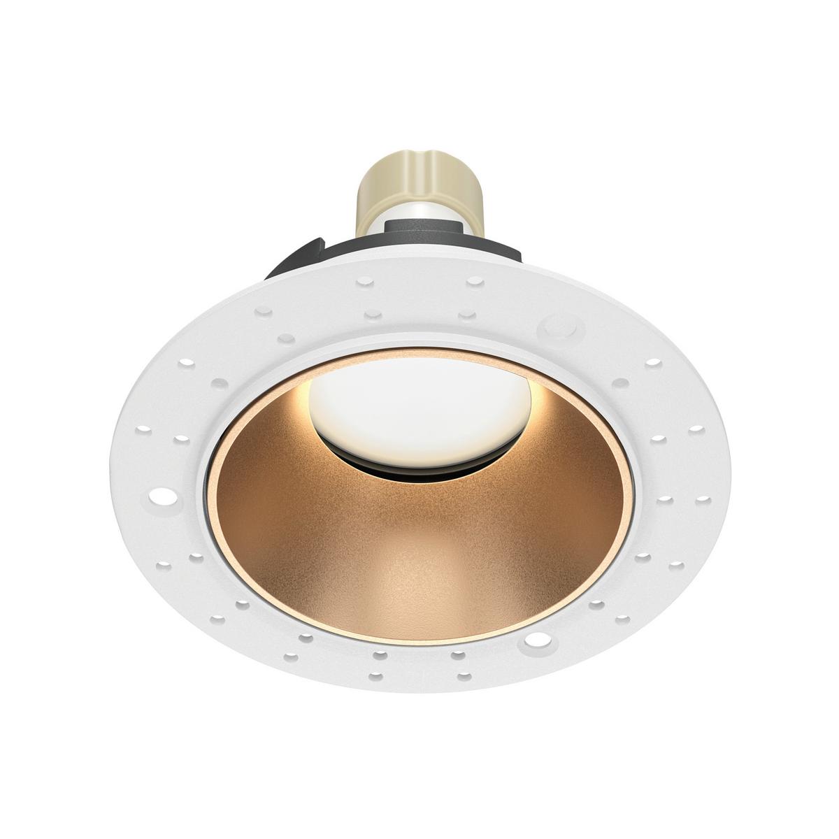 Deckenleuchte Share - Goldfarben/Weiß, Trend, Metall (10.2/10,2/3,7cm) - MAYTONI