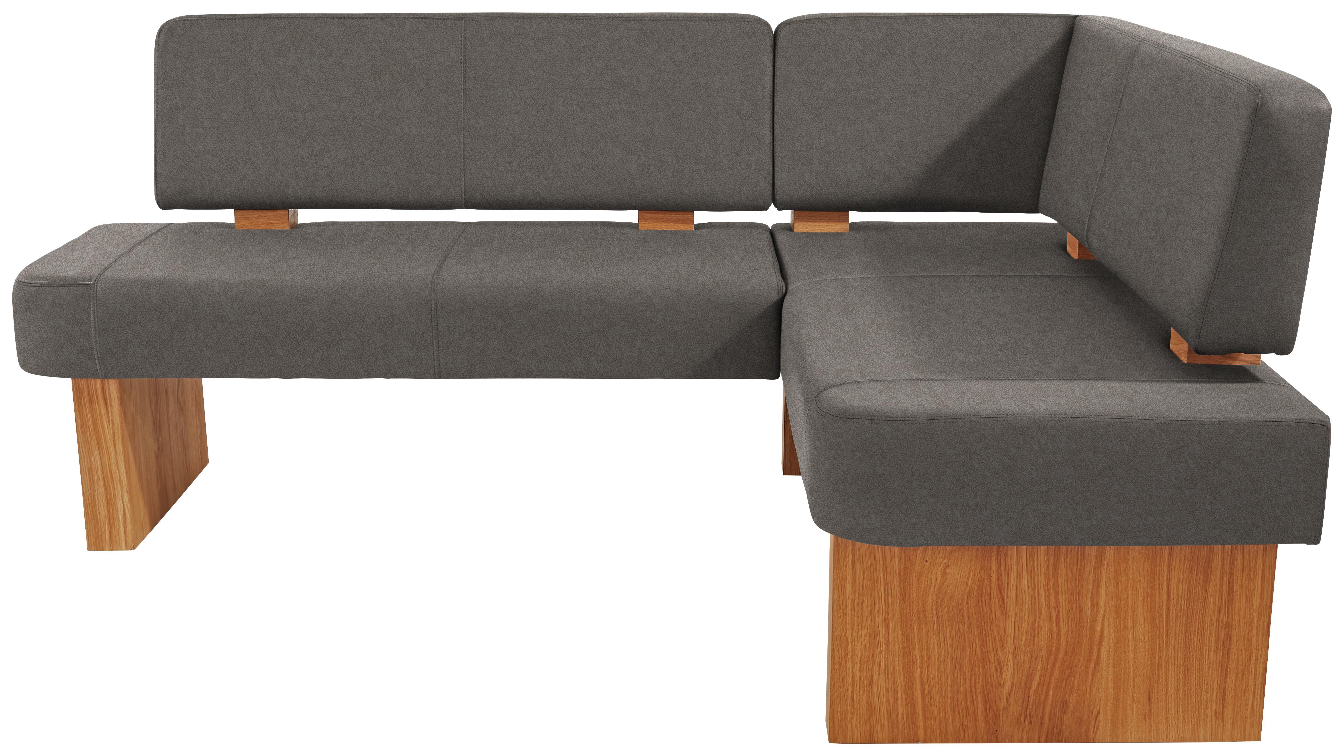 Eckbank Silba 190 X 150 cm - Eichefarben/Grau, KONVENTIONELL, Holz/Wellpappe (190/150cm)