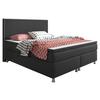 Boxspringbett Mit Topper 180x200cm King Size-F - Anthrazit/Silberfarben, KONVENTIONELL, Textil (180/115/210cm) - MID.YOU