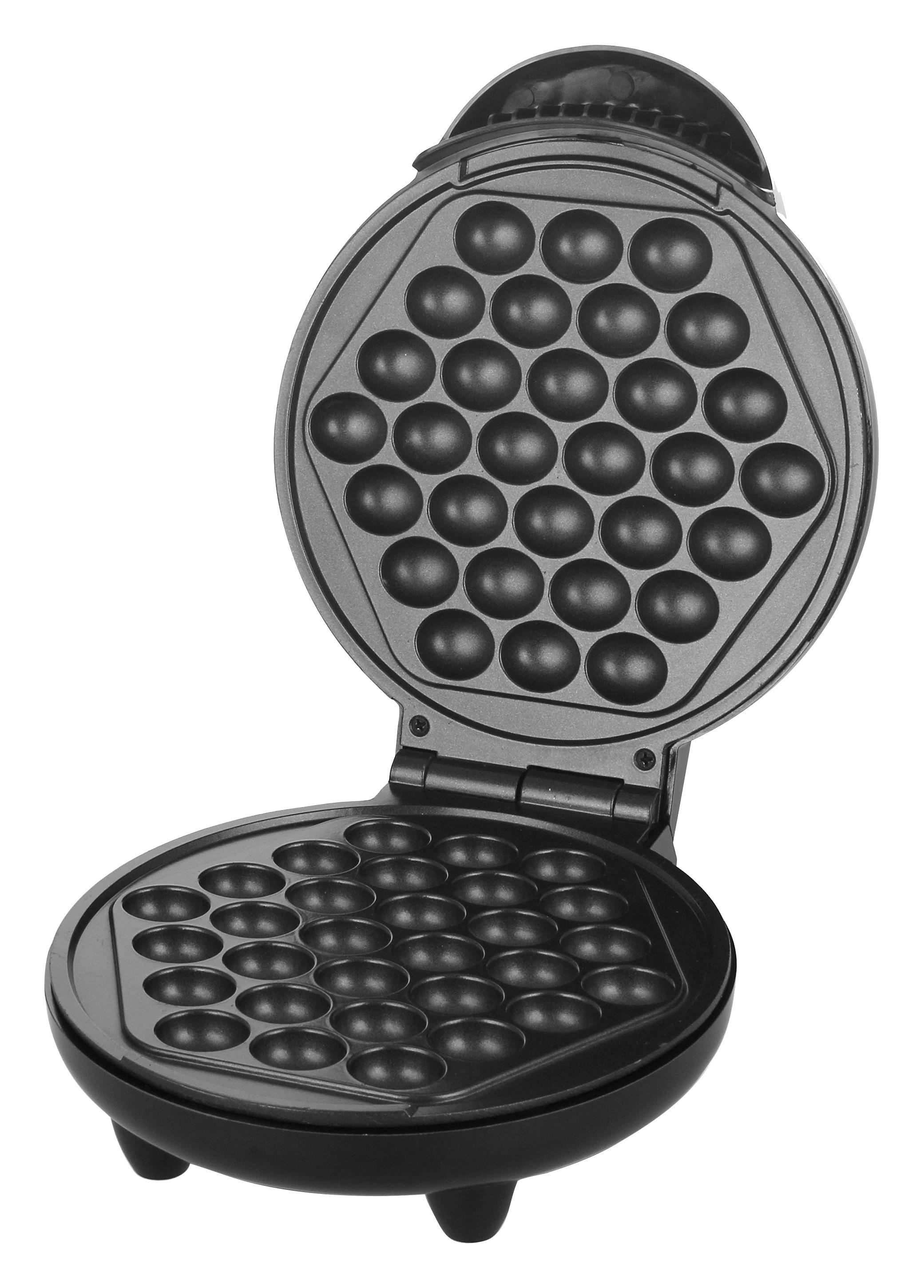 WAFFELEISEN WILMA - Edelstahlfarben/Schwarz, Basics, Kunststoff/Metall (24.6/19.5/9.2cm) - Bono