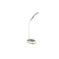 LED-Tischlampe dimmbar Silberfarben Flexarm, Touch - Silberfarben, Design, Kunststoff (30/11/48cm) - Globo