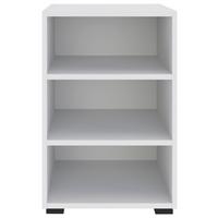 REGÁL UNIT-ELEMENTS MIDI - bílá/černá, Moderní, kompozitní dřevo (45,6/67,2/40cm) - Ondega