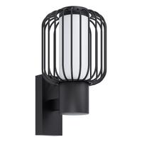 Außenwandleuchte  1x 28 W E27 - Schwarz/Weiß, Basics, Kunststoff/Metall (16,5cm) - Eglo