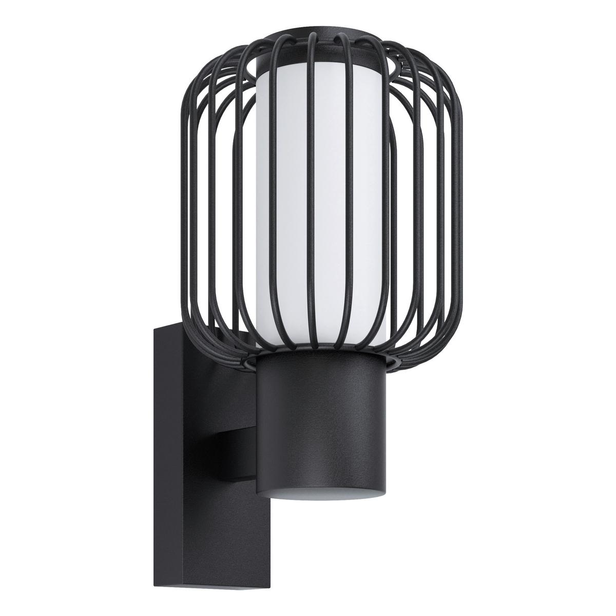 Außenwandleuchte  1x 28 W E27 - Schwarz/Weiß, Basics, Kunststoff/Metall (16,5cm) - Eglo