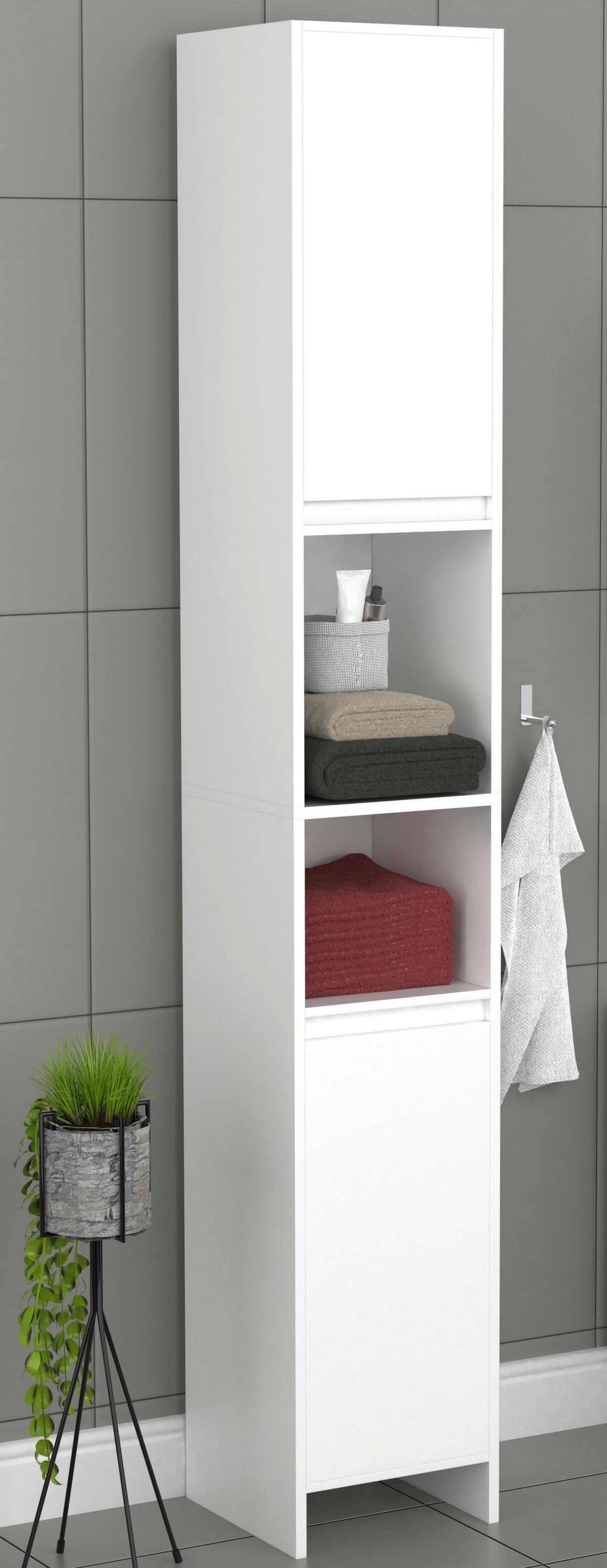 Hochschrank Malira Weiß B: 30 Cm - Weiß, MODERN, Holzwerkstoff (30/189/30cm) - MID.YOU