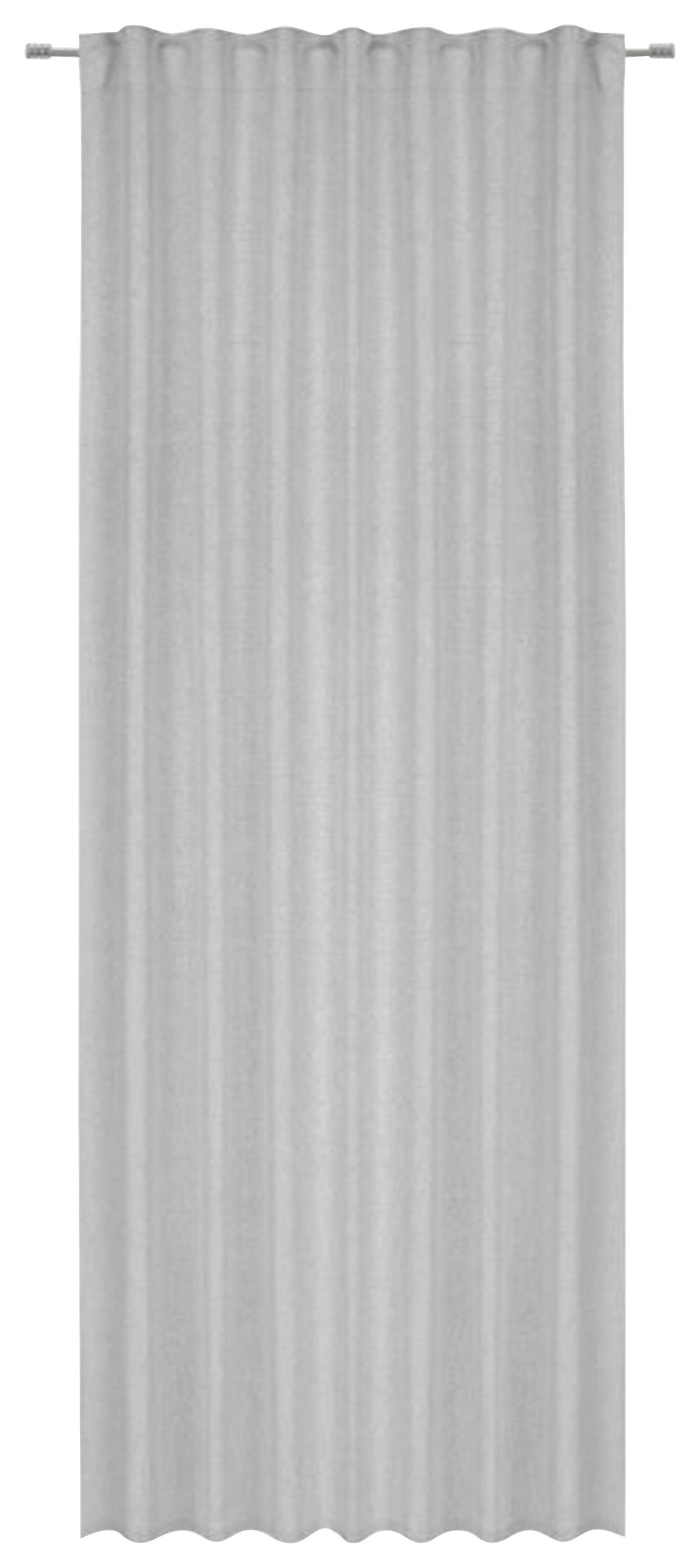 Verdunklungsvorhang mit Kombiband Anna 135x245 cm Grau