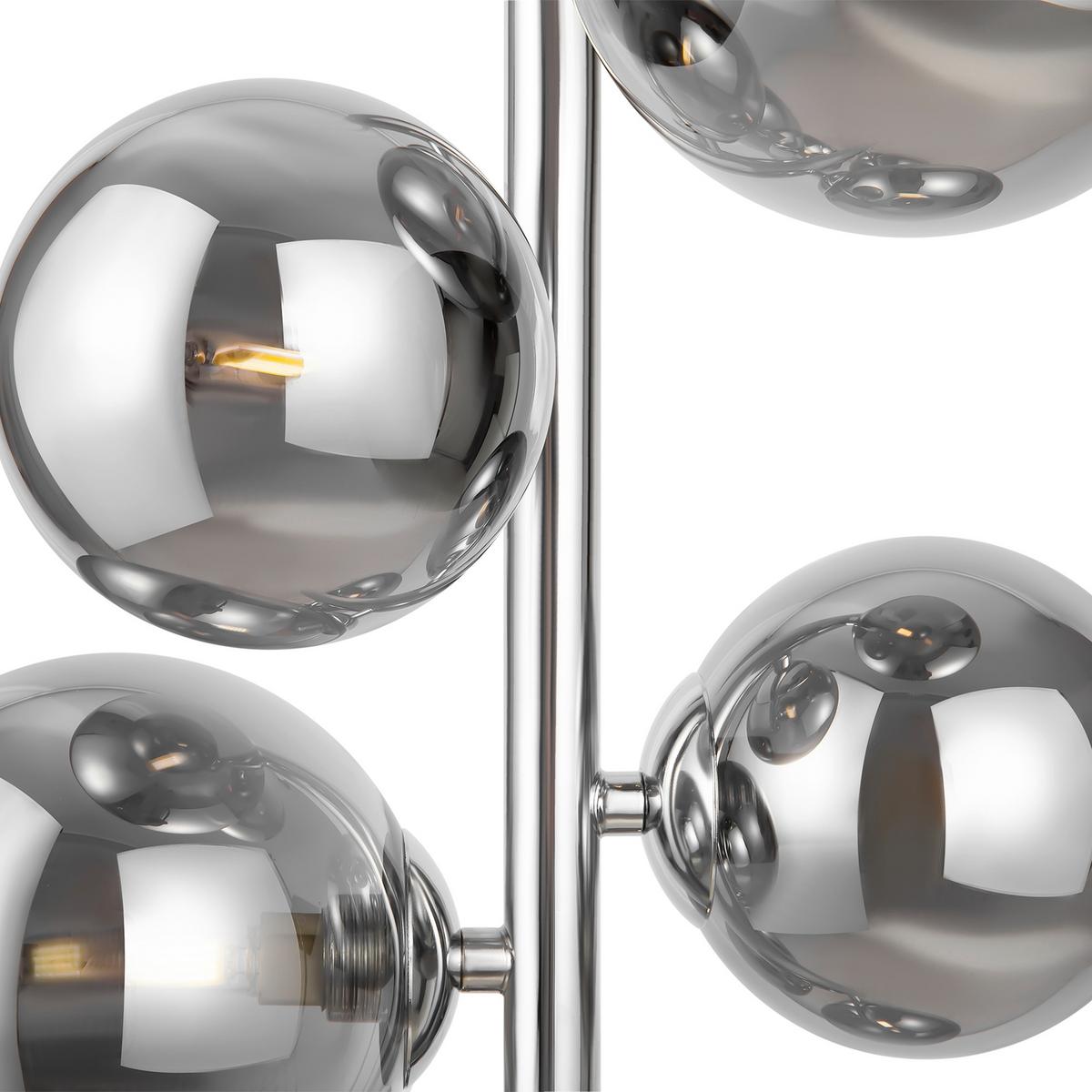 Pendelleuchte Dallas - Chromfarben/Grau, Trend, Glas/Metall (29/170cm) - MAYTONI