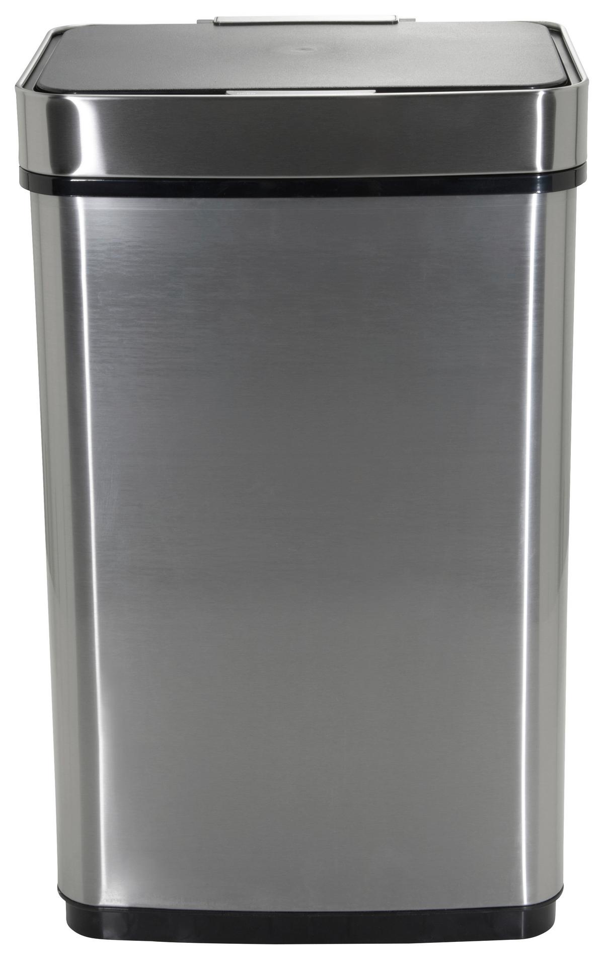 Abfallsammler Clean Iv Silberfarben - Silberfarben, MODERN, Metall (42/69/31cm) - MID.YOU