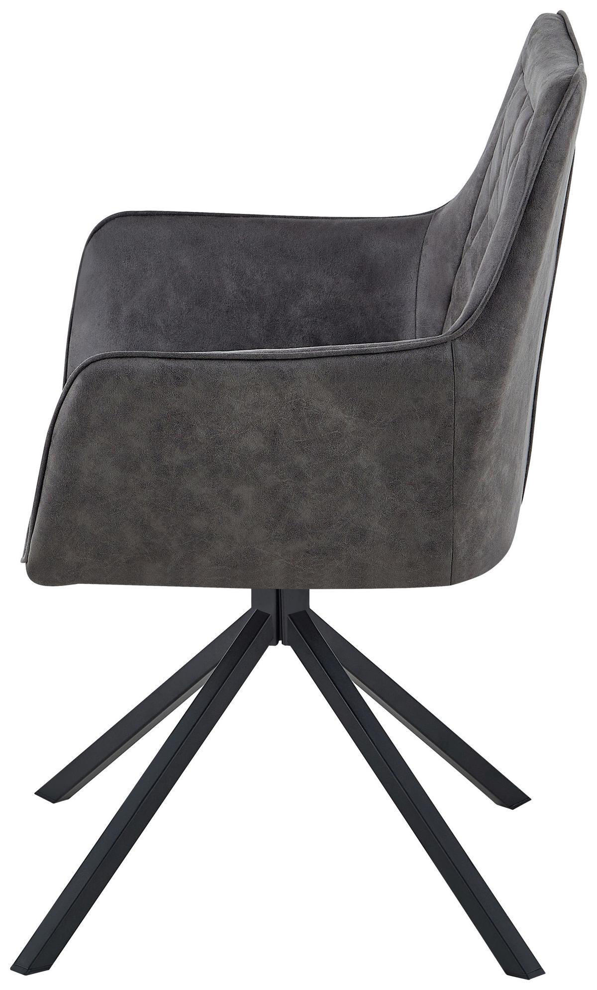 ŽIDLE S PODRUČKAMI AERON 125 - antracitová, Design, kov/plast (62/89/59.5cm) - Kayoom