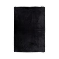 Hochflorteppich Rabbit Schwarz, 50x90 Cm - Schwarz, KONVENTIONELL (50/90cm)
