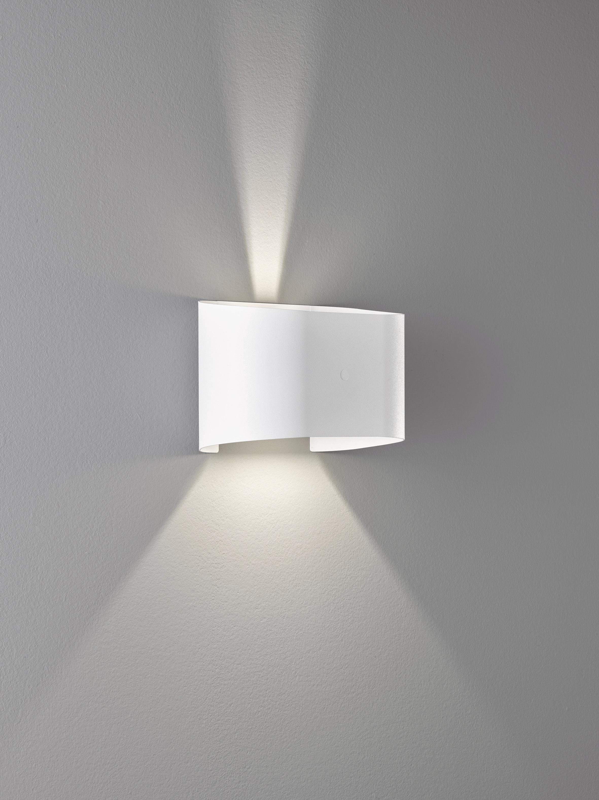 Wandbeleuchtung LED Wandlampe Chrom & Kristalleffekt 22 x 11,5cm Wohnraumleuchte 