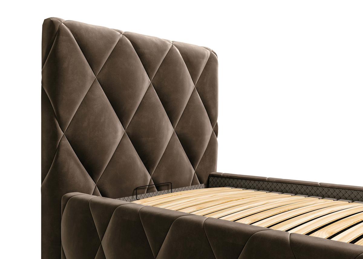 Polsterbett Trivio 90x200 cm Schlammfarbe - Schlammfarben, MODERN, Holz/Holzwerkstoff (90/200cm) - MID.YOU