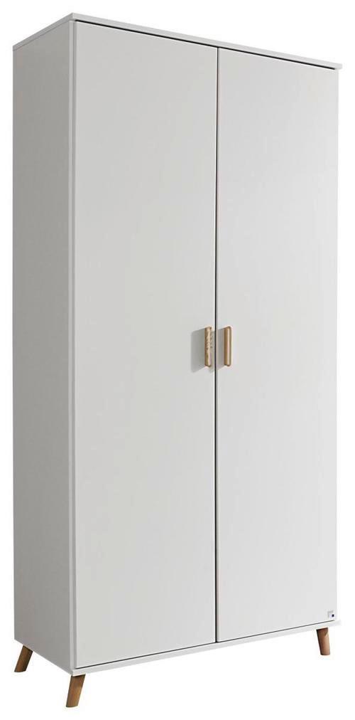 Drehtürenschrank 92cm Falun, Weiß