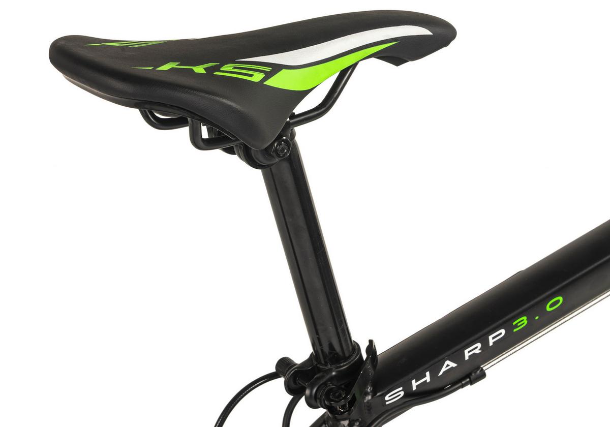 Mountainbike, Schwarz/grün 26 Zoll, Rahmen 46 Cm - Schwarz, Basics, Metall (25/140/60cm)