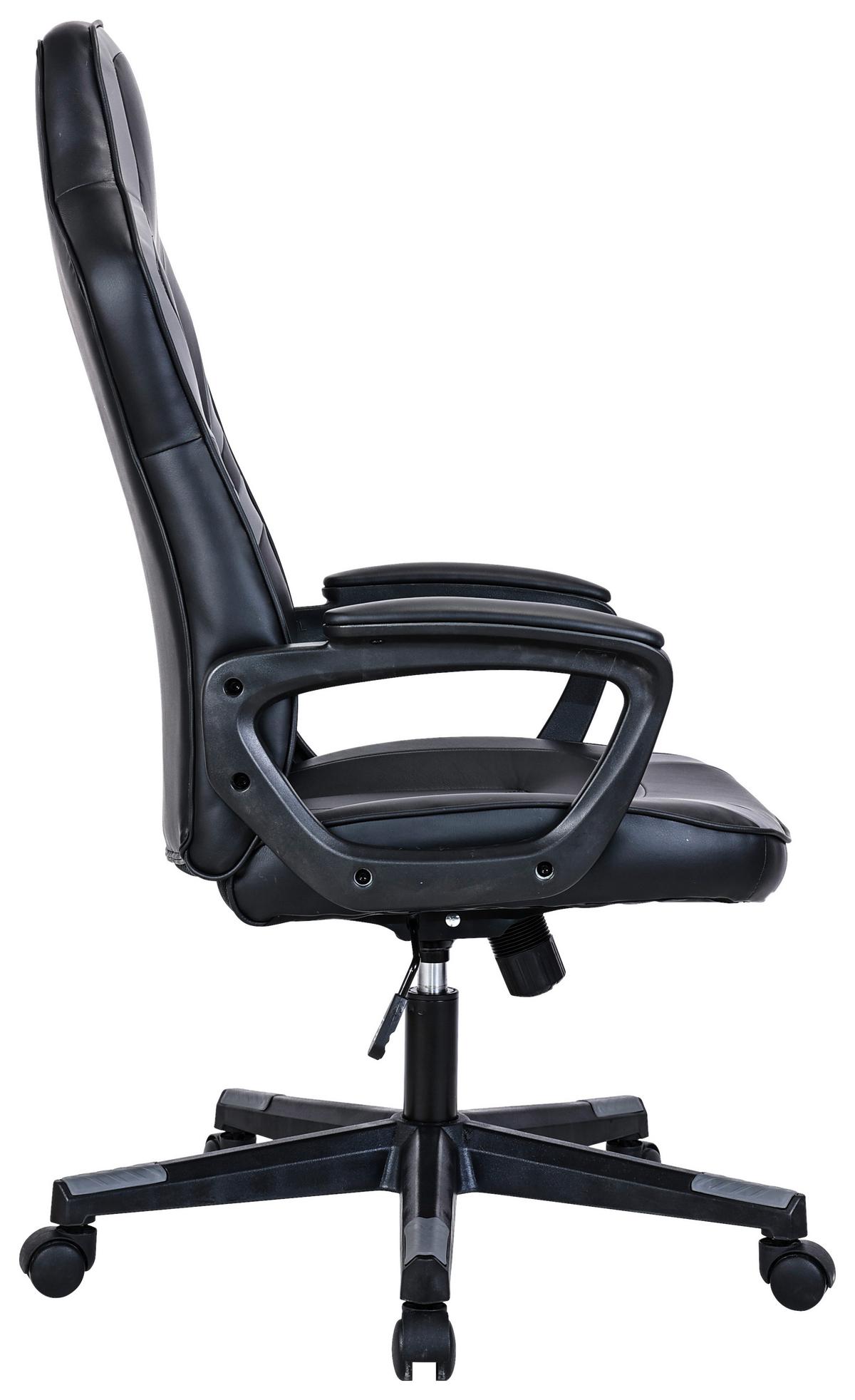 Otočná stolička ZORA - čierna/sivá, Modern, kov/textil (60/113-123/73cm) - Mömax