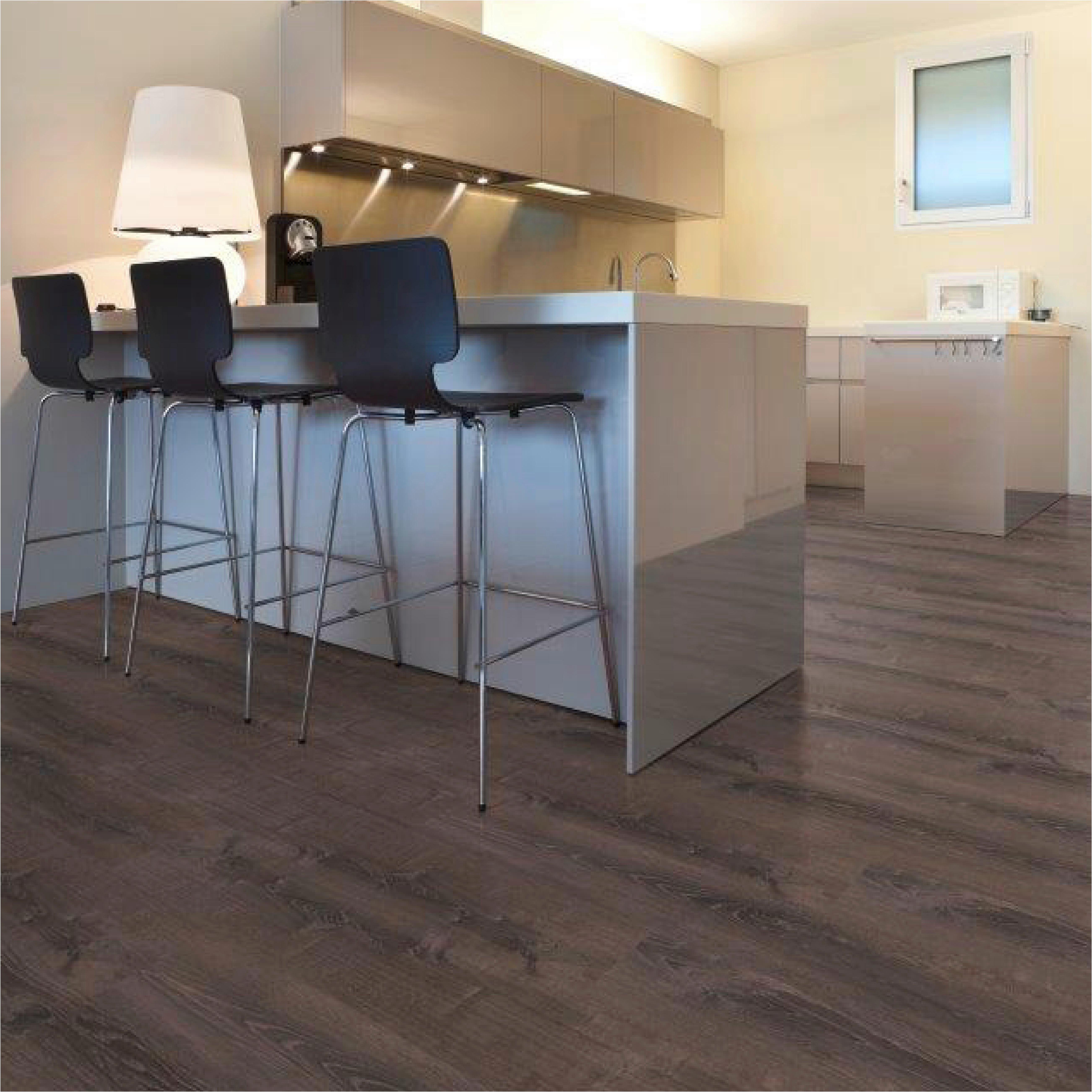Designboden Eichefarben /Dunkelbraun Landhausdiele Stärke 5mm - Eichefarben/Dunkelbraun, Basics, Kunststoff (121/22/0.5cm)