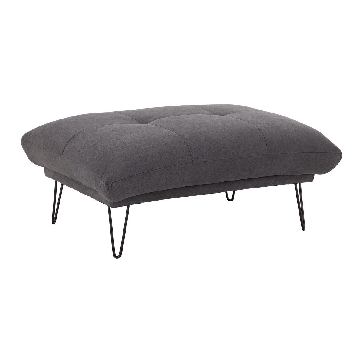 Rozkladacie kreslo CINDY, antracitová - čierna/antracitová, Modern, kov/drevo (102/120/46cm) - Bessagi Home