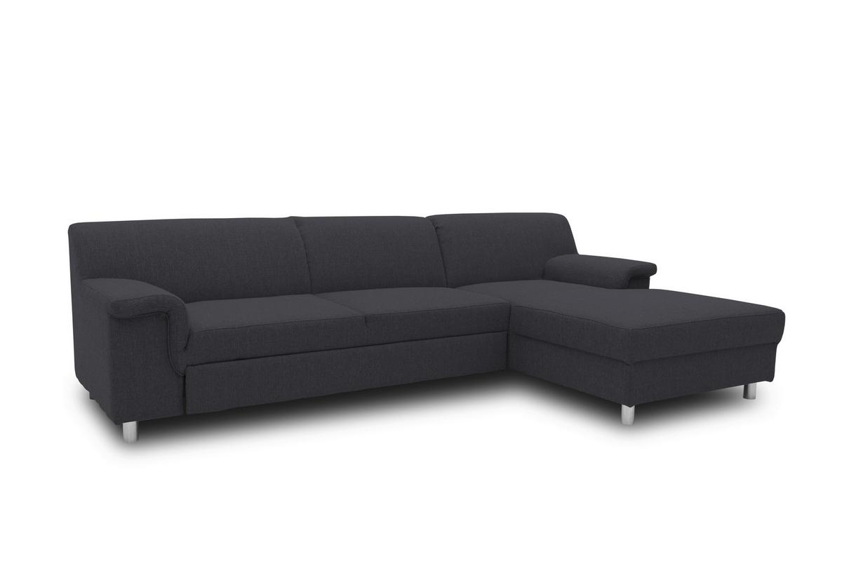 Ecksofa Jamie Rücken Echt Schlammfarben Webstoff - Chromfarben/Schlammfarben, KONVENTIONELL, Textil (251/150cm) - MID.YOU