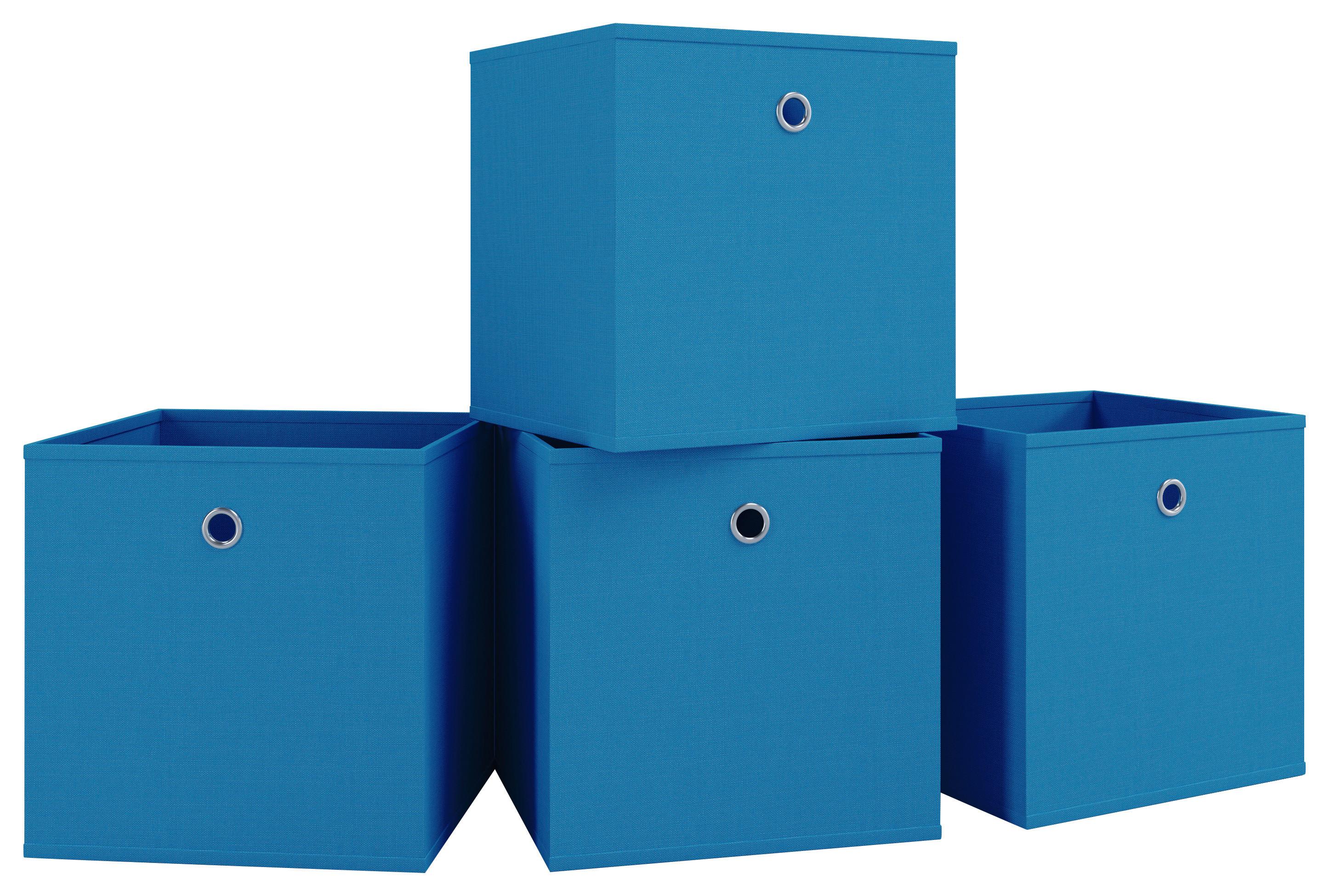 Faltbox Boxas Blau B: 27 Cm - Blau, Basics, Kunststoff (27/28/27cm) - MID.YOU