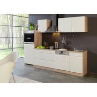 Küchenzeile Cardiff mit Geräten 280 cm Creme/Sonoma Eiche - Creme/Sonoma Eiche, Basics, Holzwerkstoff (280cm) - Held