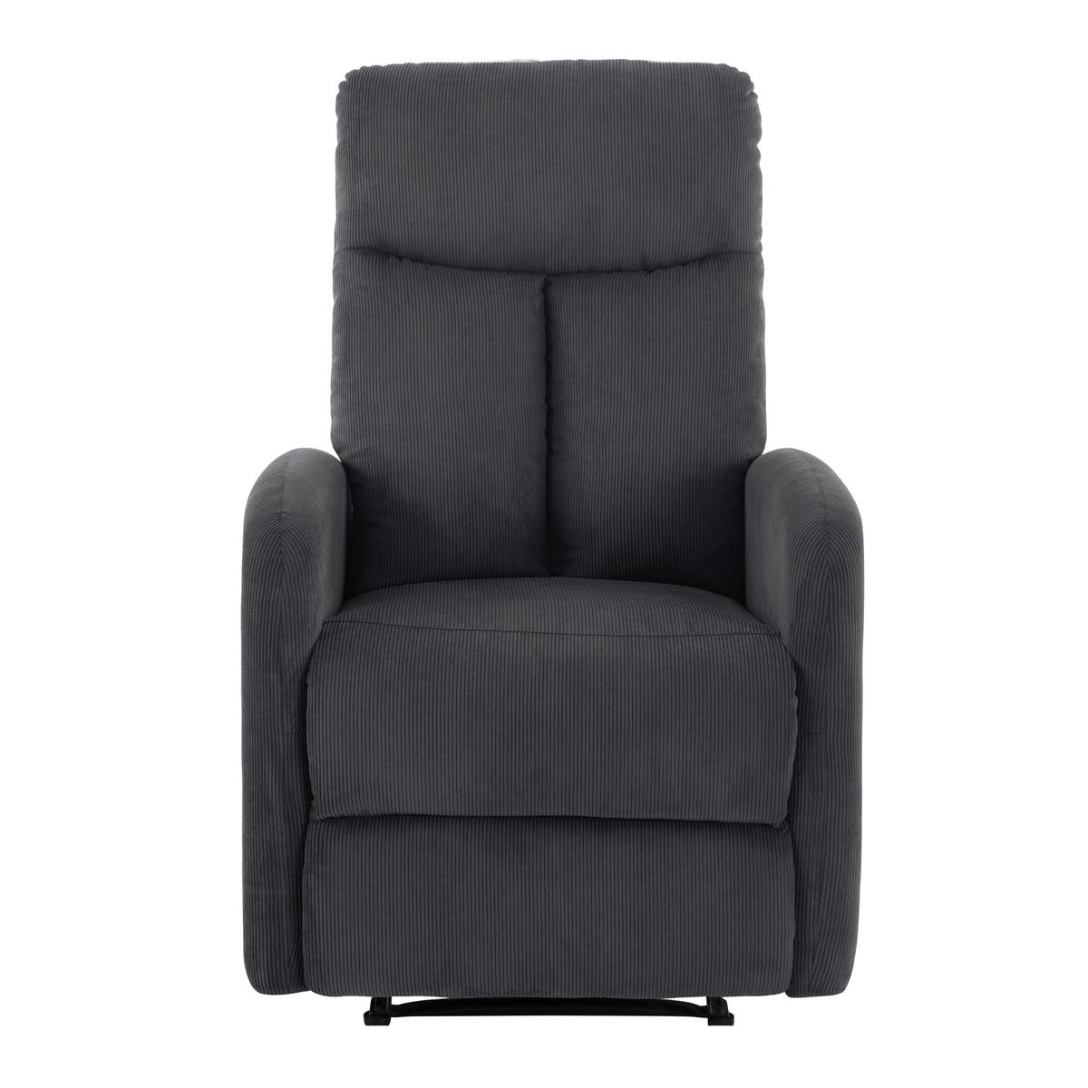 Fernsehsessel Helsinki dunkelgrau, B: 69 cm - Dunkelgrau, MODERN, Holz/Textil (69/101/88cm)