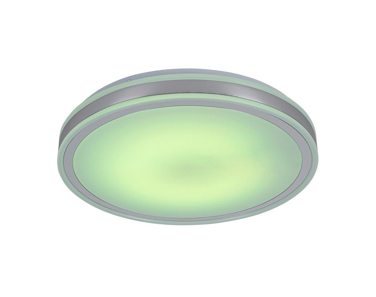 STROPNÉ LED SVIETIDLO FARBI - biela/chrómová, Modern, kov/plast (38/38/6cm) - Mömax