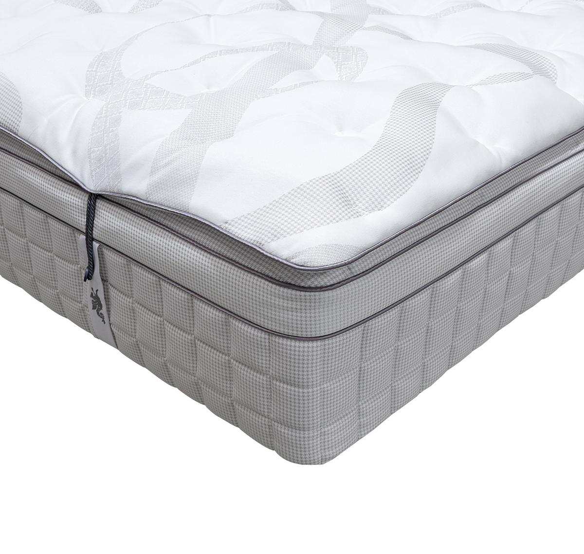 Taschenfederkernmatratze Biblos 90x200 cm H3 H: 21 cm - Weiß/Grau, Basics, Textil (90/200cm) - Livetastic