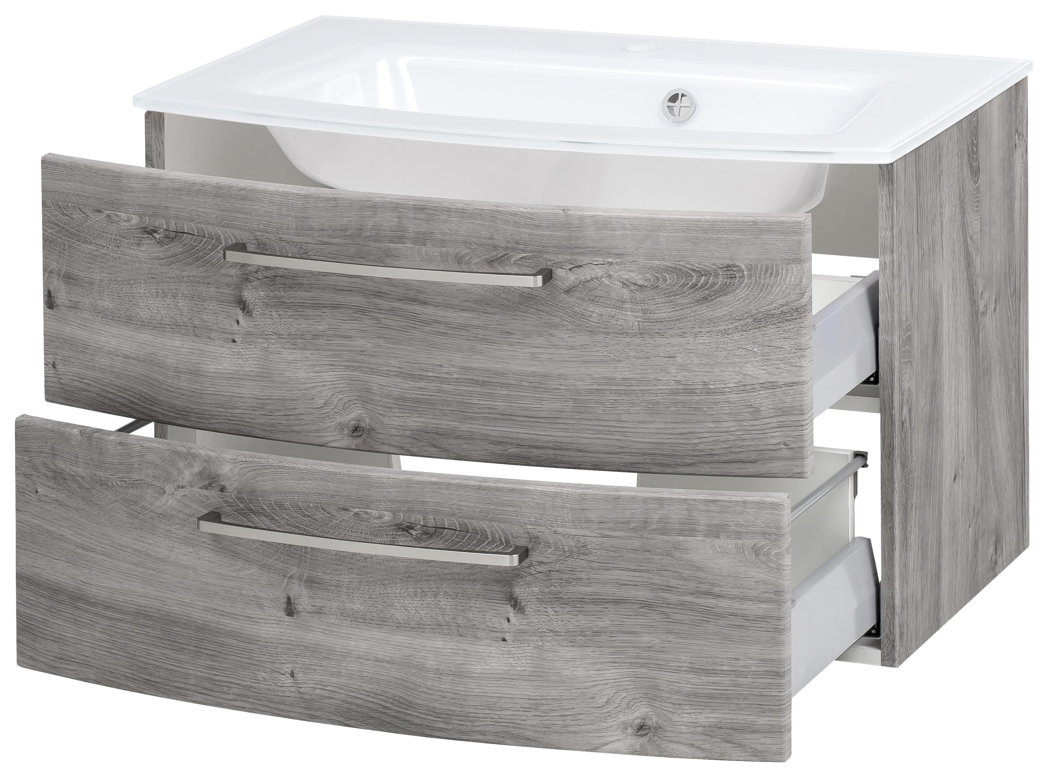 Waschtisch in Eiche Dekor mit Schubladen