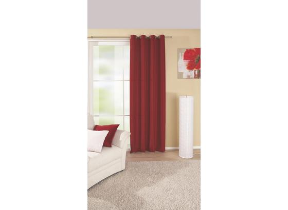 Ösenvorhang Ocean - Rot, KONVENTIONELL, Textil (140/245cm) - Ombra Ösenvorhang Ocean - Rot, KONVENTIONELL, Textil (140/245cm) - Ombra