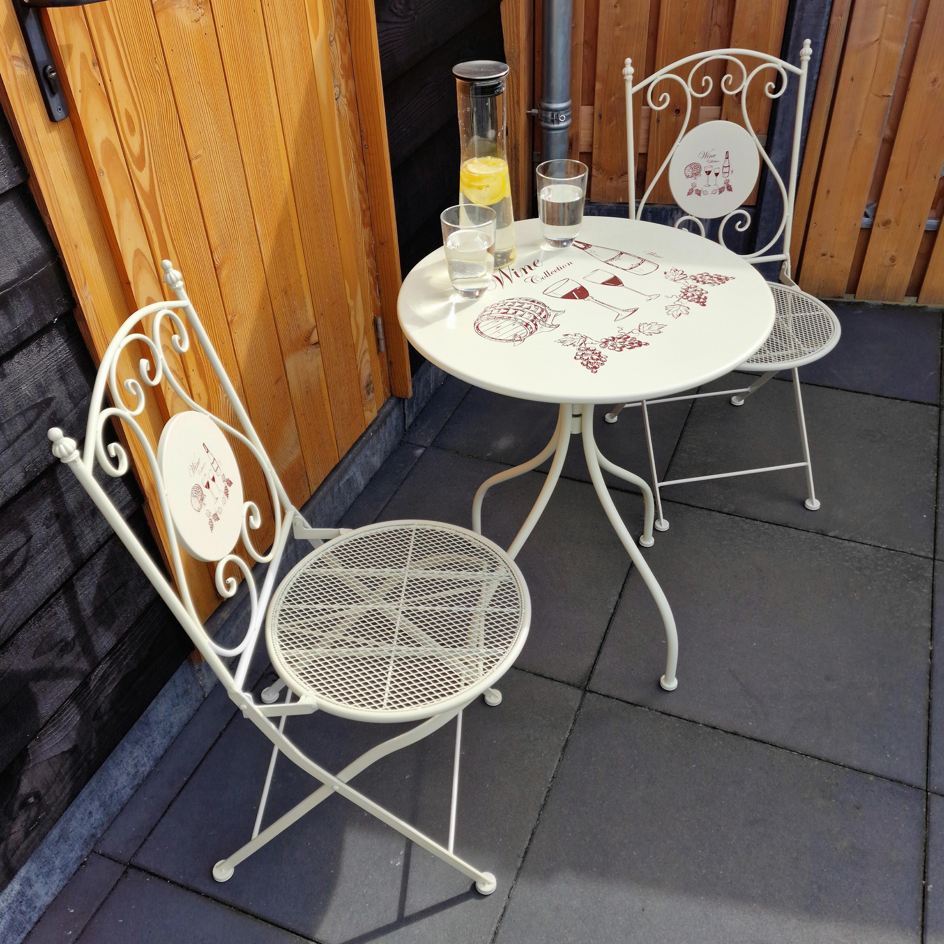Gartenset Maxime Wein - Creme, Basics, Metall (60/74cm) - Ambia Garden