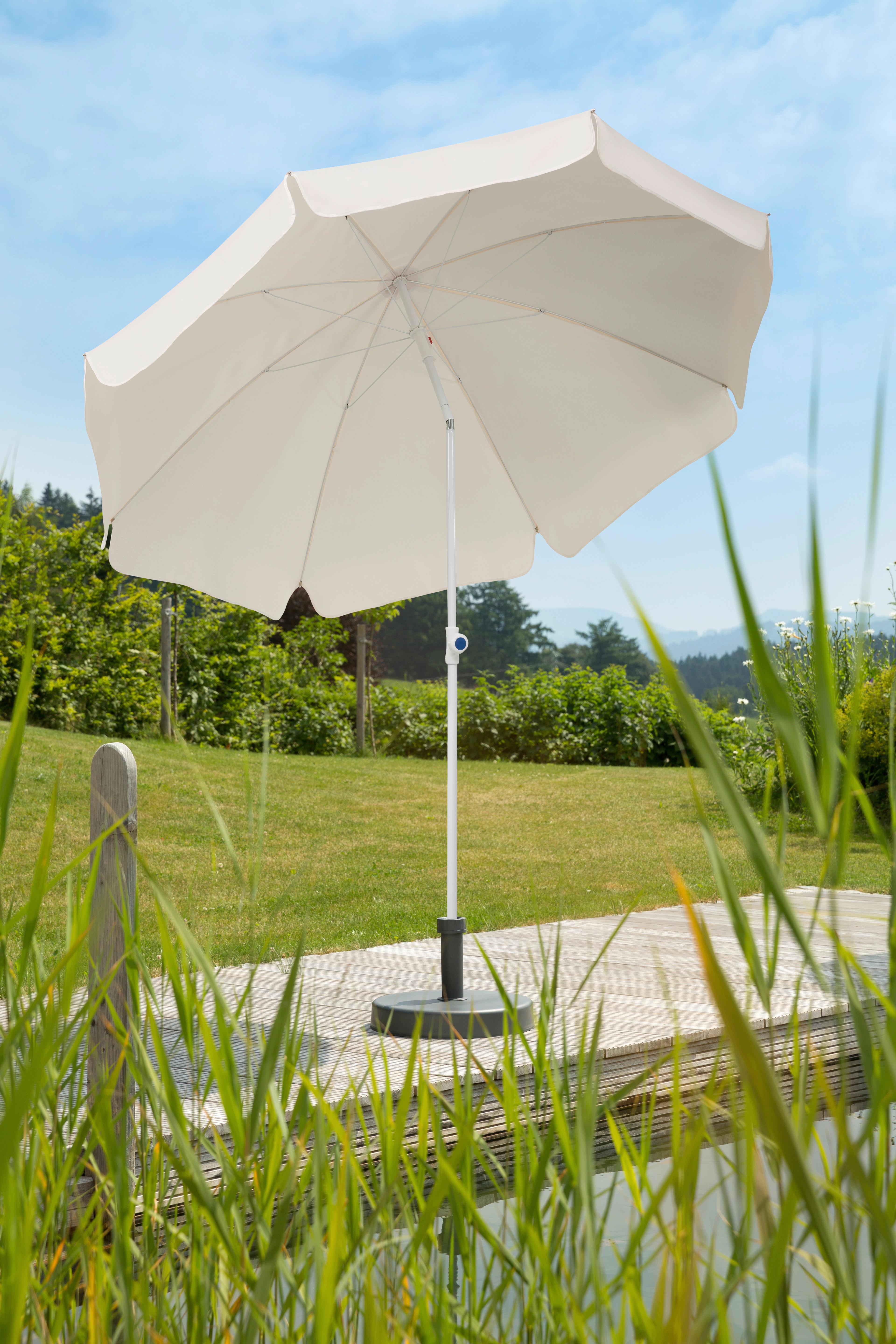 Sonnenschirm 240x230x240 cm Naturfarben