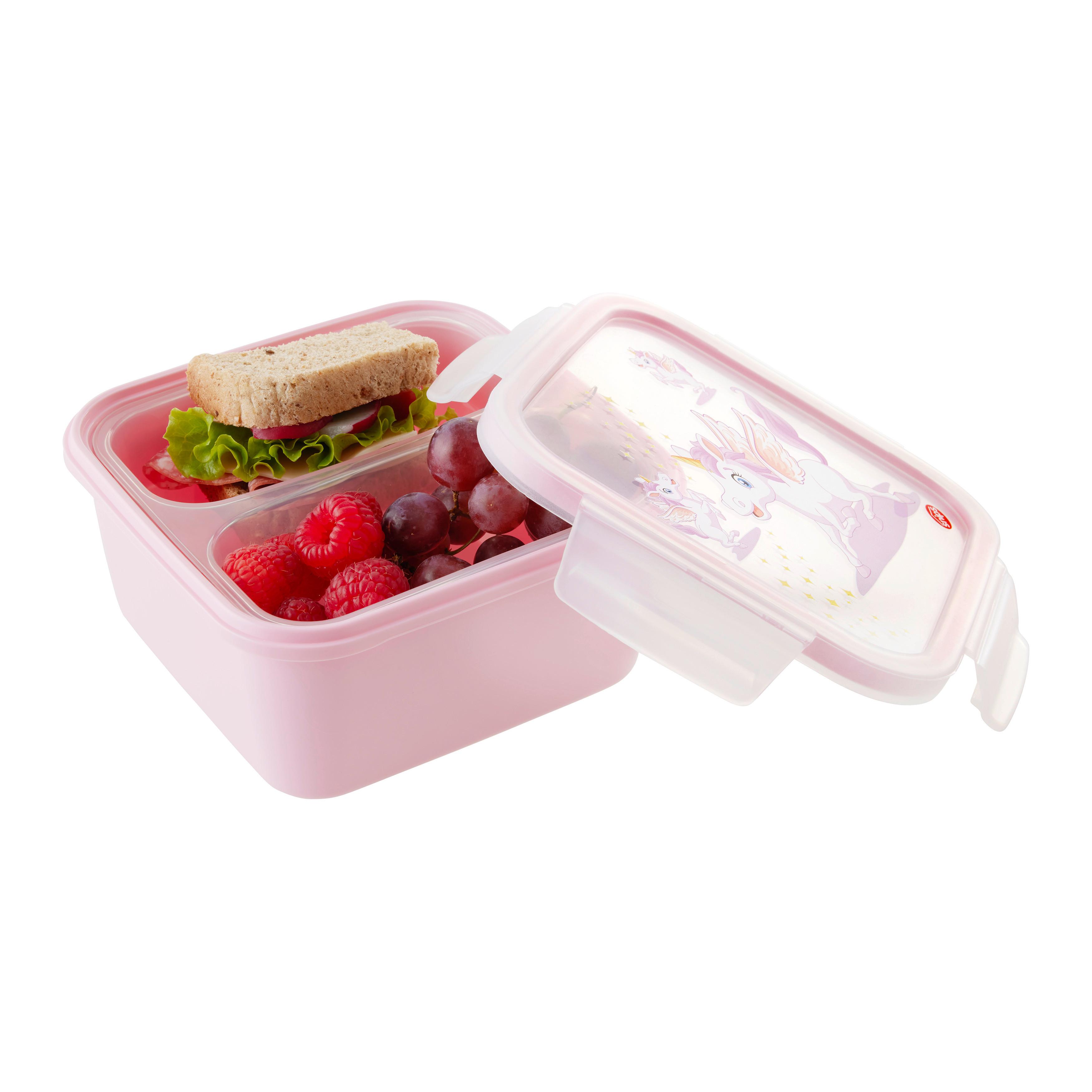 Obedár vzor jednorožec - pink, Konventionell, plast (15/15/7,5cm) - Mömax