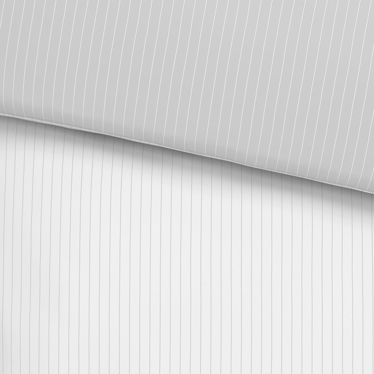 Povlečení Twill XXL, 2x70/90 200/220cm - bílá/světle šedá, Moderní, textil (200/220cm) - Mömax