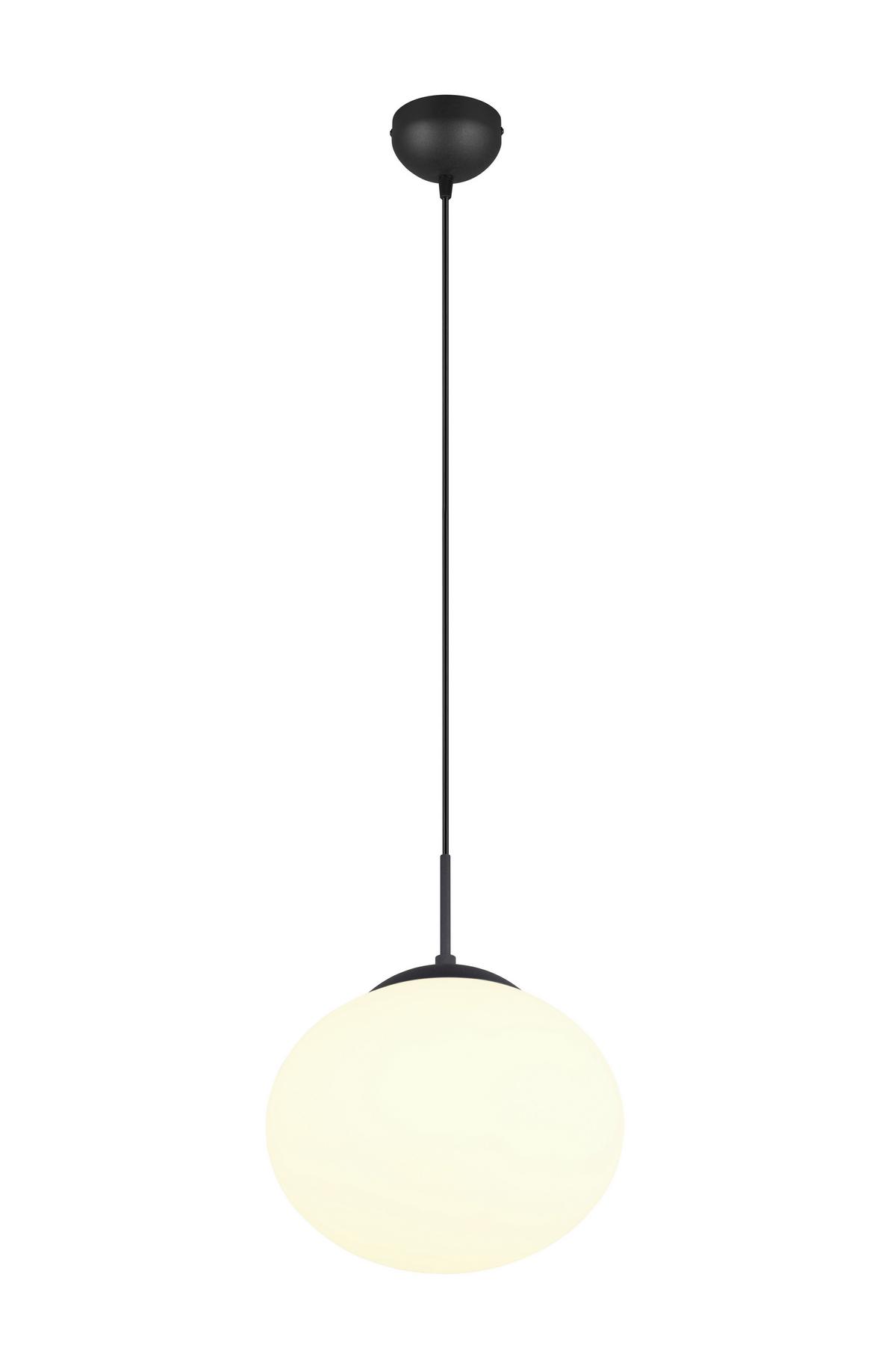 Hängeleuchte 363100132 Fomento - Schwarz/Weiß, Basics, Glas/Metall (30/150cm) - Trio Leuchten