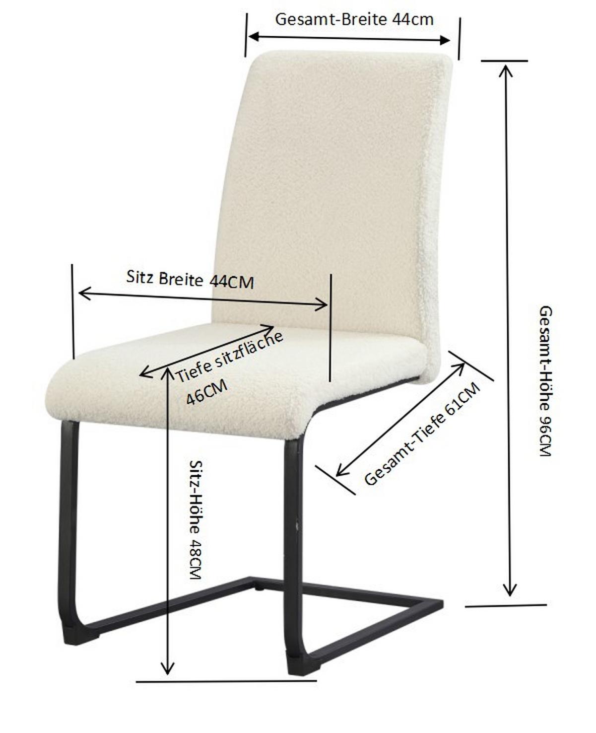 Étkezőgarnitúra 5 Részes Brisbane - fekete/fehér, Modern, faalapú anyag/textil (140/75/90cm)