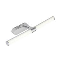 LED-Wandleuchte Sinan 1-Flammig - Silberfarben, MODERN, Kunststoff/Metall (40/16,8/9,6cm) - Luca Bessoni