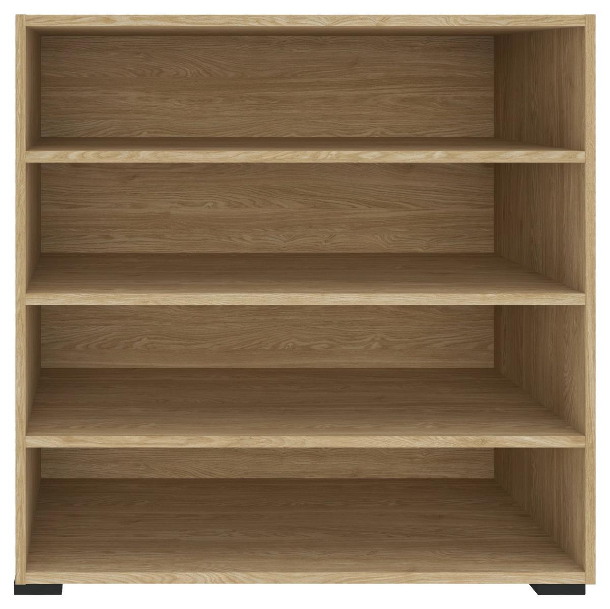 Regal Unit Elements Maxi B: Ca. 91,2 Cm Eichefarben - Eichefarben/Schwarz, MODERN, Holzwerkstoff (91,2/89,6/40cm) - Ondega
