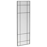 Wandspiegel Lake Schwarz B: 90 cm - Schwarz, MODERN, Glas/Metall (90/180/3cm) - P & B