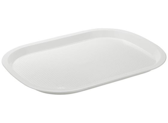 Serviertablett Tabita - Weiß, KONVENTIONELL, Kunststoff (27,7/37,7cm) - Ombra Serviertablett Tabita - Weiß, KONVENTIONELL, Kunststoff (27,7/37,7cm) - Ombra