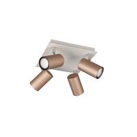 Strahler 802430465 marley - Braun/Grau, KONVENTIONELL, Metall (24/24/15cm) - Trio Leuchten