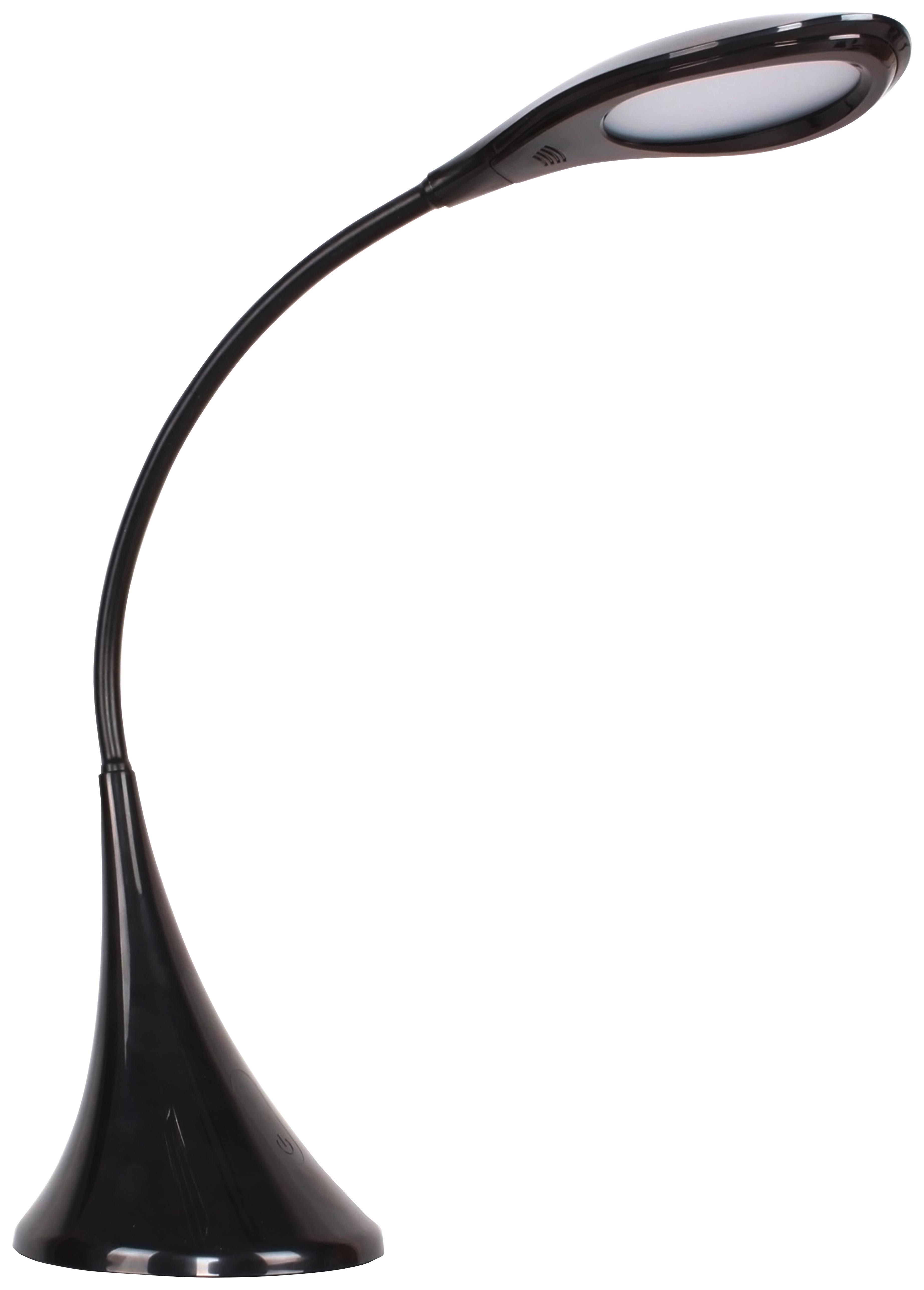 Asztali Lámpa Florian - Fekete, modern, Műanyag (42cm) - Luca Bessoni