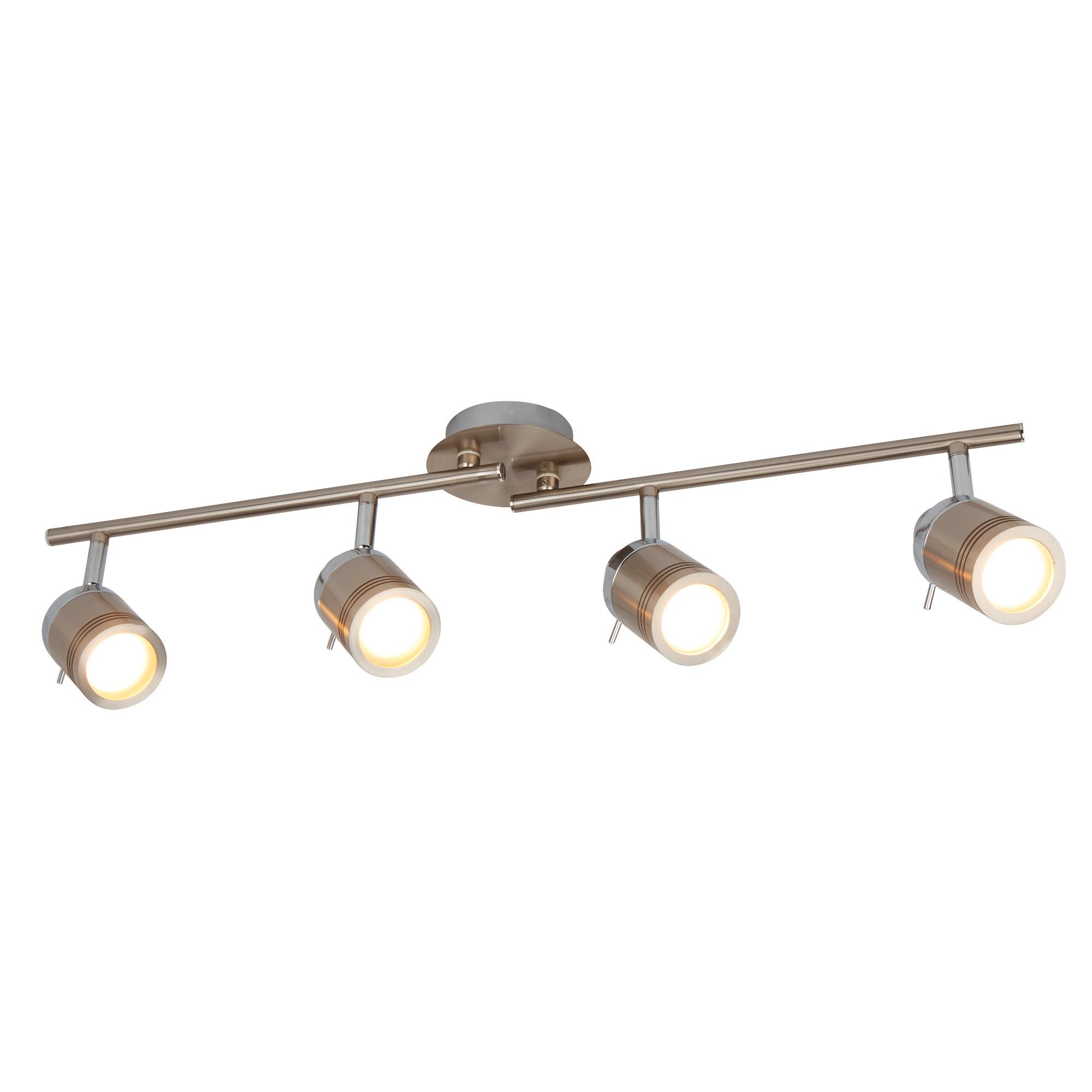 Deckenleuchte 4lt 6604ss - Design, Glas/Kunststoff (79/19.5/13cm)