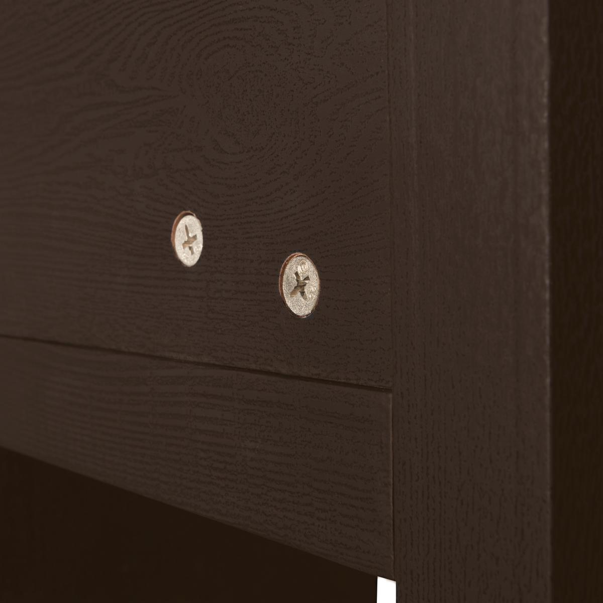 Regal Timo Dunkelbraun B: 100cm - Dunkelbraun, Design, Holzwerkstoff (100/195/40cm) - Livetastic